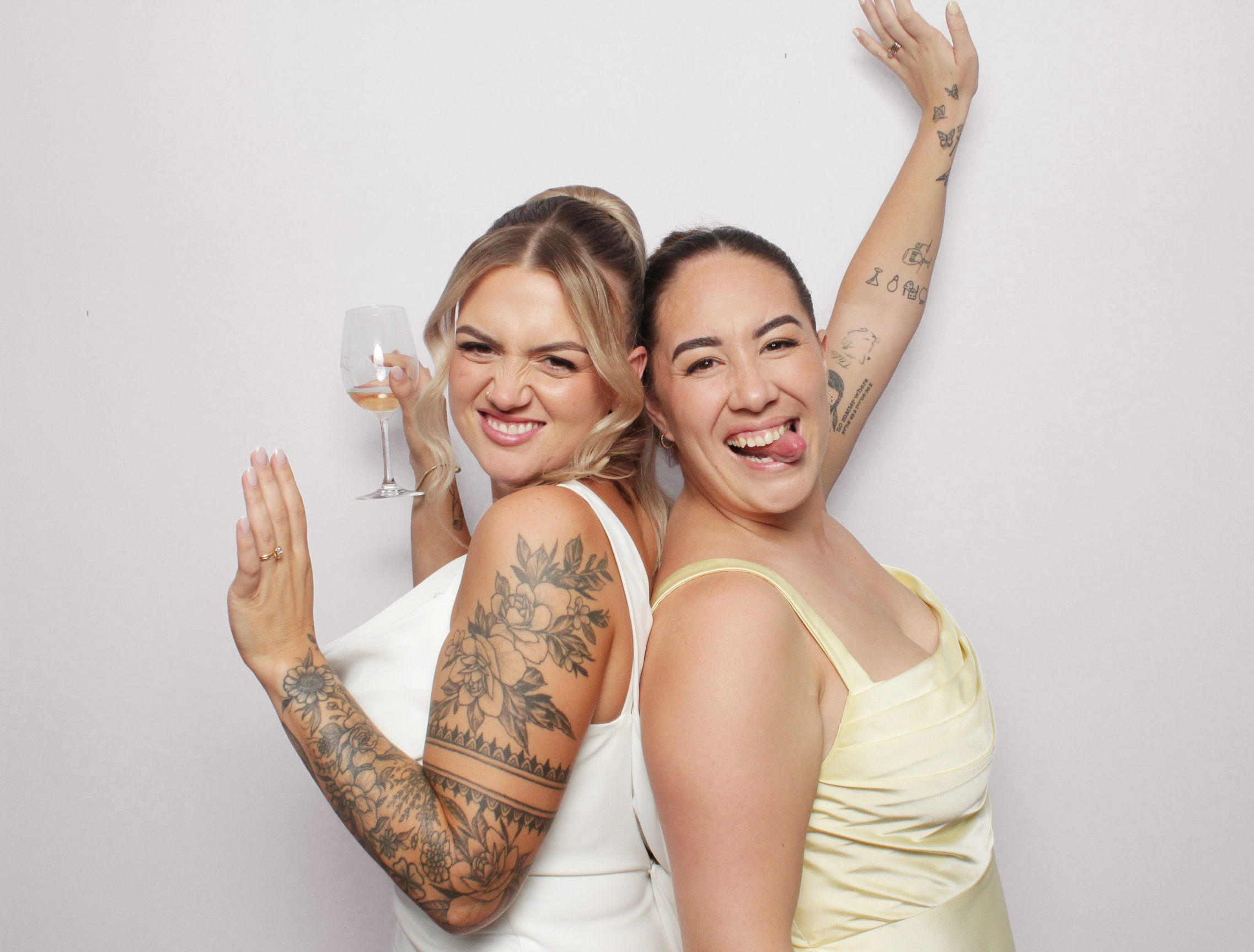 Guests posing together